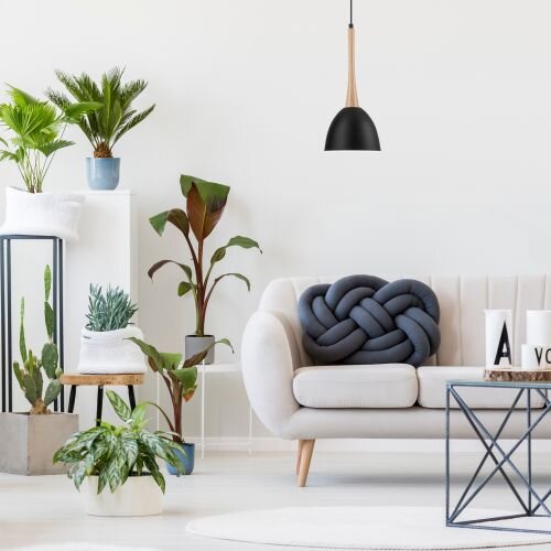Suspension de salon Noir rond Scandinave