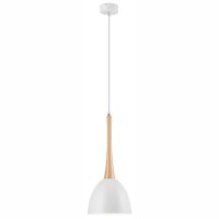 Stylische Pendelleuchte FAELLA Weiß rund Esstisch