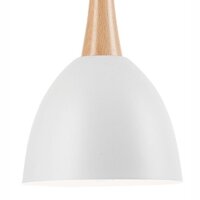 Stylische Pendelleuchte FAELLA Weiß rund Esstisch