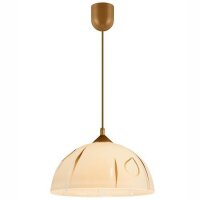 Hängeleuchte Rund Gold Retro Esstisch Glas Lampe