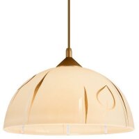 Hängeleuchte Rund Gold Retro Esstisch Glas Lampe