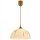 Hängeleuchte Rund Gold Retro Esstisch Glas Lampe