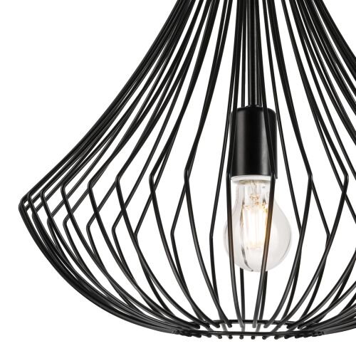 Design Suspension Noir Métal Lampe à suspendre