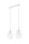 Blanc Suspension m&eacute;tal longue Table &agrave; manger moderne
