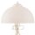 Lampe de table Blanc 43cm Métal rond Rustique LIRLIN