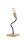 Lampe de table noir bois rond 15cm flexible Lampe