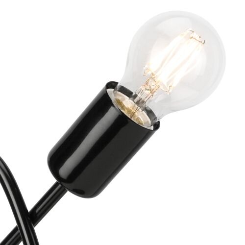 Lampe de table MADALYNN Noir Moderne H:32cm Métal