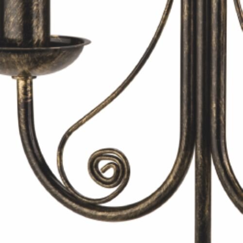Lampe de table Métal Noir Rustique H:36cm Antique