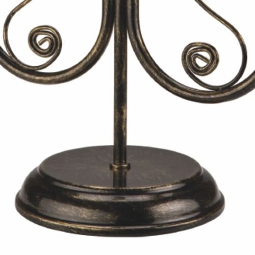 Lampe de table Métal Noir Rustique H:36cm Antique