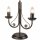 Lampe de table Métal Noir Rustique H:36cm Antique