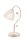Lampe de table en verre Shabby blanc antique 39cm Rustique