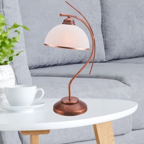 Elégante lampe de table KALONA brun Art Nouveau 49cm