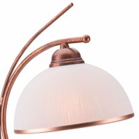 Elegante Tischleuchte KALONA Braun Jugendstil 49cm