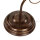 Shabby brun lampe de table en métal 39cm Art Nouveau