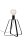 Lampe de table noir m&eacute;tal 31cm Lampe design