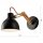 Holz Schwarz Spot Modern vielseitig TIASIA Lampe