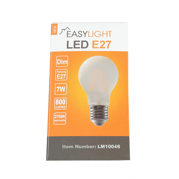 LED Leuchtmittel E27 2700 K 800 lm 7W Dimmbar - LM10046