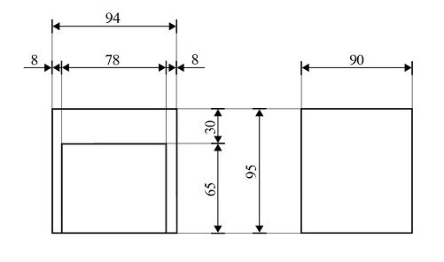 LED Außenleuchte Wand klein B: 9 cm IP44 Haus Eingang