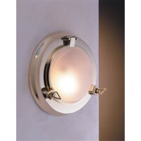 LED Wandleuchte RIVANA Messing Ø28cm rund Maritim