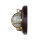 LED Wandleuchte Holz Messing 3000K Maritim Flur