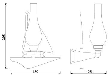 Wandlampe Messing Maritim Flur Bad Treppenhaus