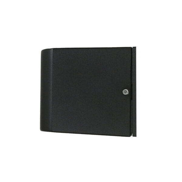 Luminaire extérieur noir IP44 Up Down aluminium verre petit