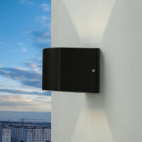Luminaire extérieur noir IP44 Up Down aluminium...
