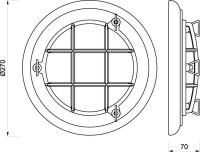 Applique LED chrome laiton véritable ronde...