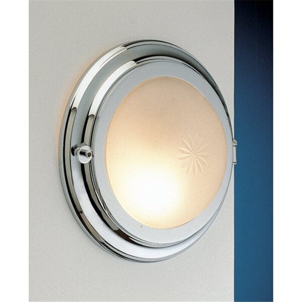 Applique murale cage descalier salle de bain en chrome Ø26cm Maritim