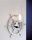 Applique salle de bain couloir chrome Maritim &Oslash;32cm laiton