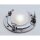 Plafonnier encastr&eacute; Chrome en laiton rond Premium