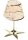 Edle Tischlampe MIRENA Maritim H:40cm Messing