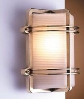 Applique murale LED extérieure laiton antique IP54...