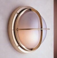 Applique murale LED laiton ronde IP54 Extérieur...