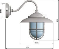 Applique extérieure Lanterne chrome Maritim IP43