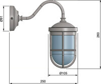 Applique murale classique FIRENZE Chrome Maritim IP43