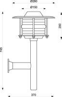 Maritime Außenwandleuchte Messing IP43 rostfrei