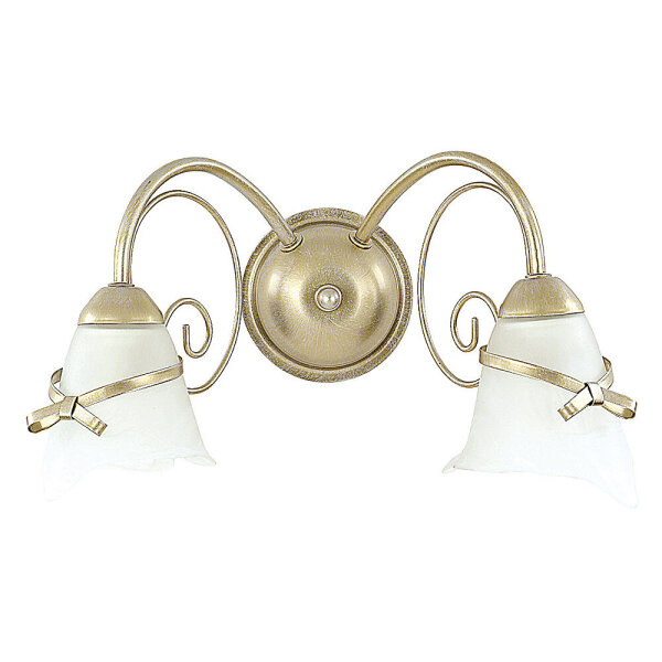 Wandleuchte KOKARDA in Gold 2-flmg