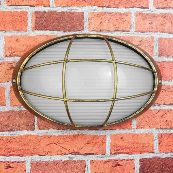 Maritime Außen Beleuchtung für die Wand E27 B:32cm