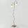 Florale Stehlampe Wohnzimmer in Gold Alabaster Glas
