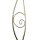Florale Stehlampe Wohnzimmer in Gold Alabaster Glas