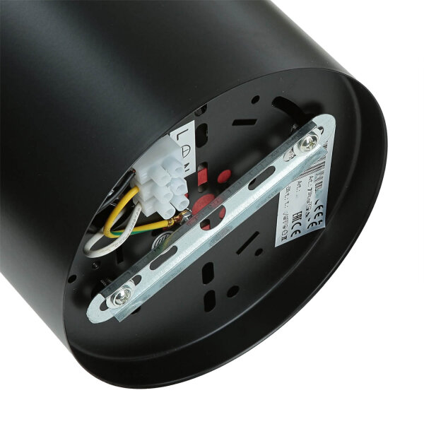 Runde Deckenleuchte E27 DOWNLIGHT ROUND in Schwarz