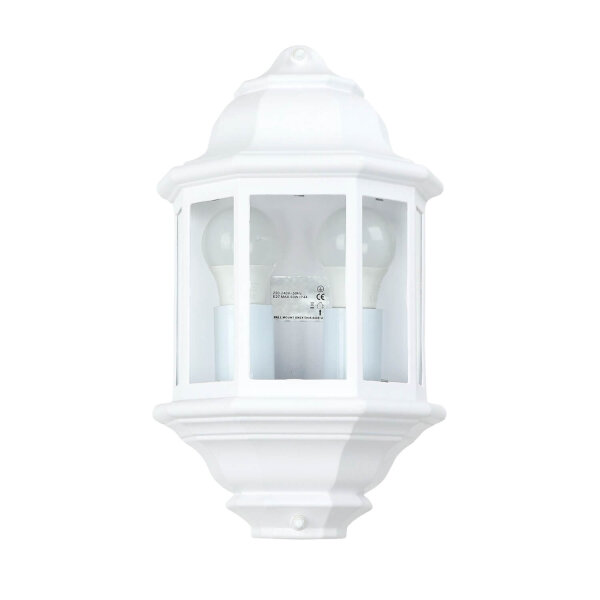Lampe dextérieur maritime Lampadaire LIVORNO blanc E27