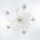 Plafonnier AURORA WHITE Ø78cm 5-flmg