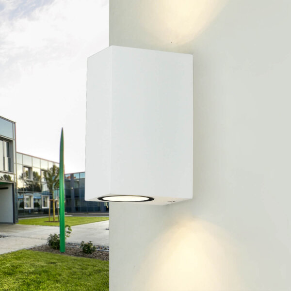 Lampe dextérieur moderne AALBORG Up & Down Aluminium