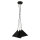 Suspension moderne E27 noir 3-flmg