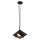 Suspension moderne E27 noir 3-flmg