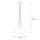 Suspension moderne E27 noir 3-flmg
