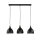 Lampe à suspendre NOAK en noir 3-flmg