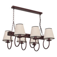 Pendelleuchte E14 rustikal in Beige
